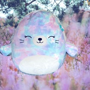 ❤️Tobias the Seal Squishmallows- 20”- NWT-  Purple, White and Teal